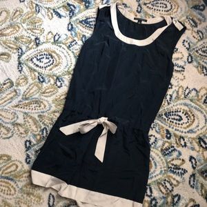 Drop waist silk dress - banana republic